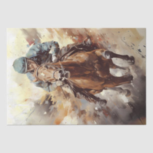 Race Horse Jockey Determination Tissue Paper