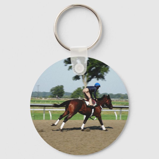 Race horse keychain (Front)