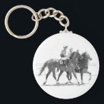 Race horse keychain<br><div class="desc">Pen and ink drawing by Mark Tabler of a horse before a race at Churchill Downs</div>