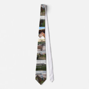 race horse neck tie