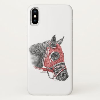 Race Horse Portrait Silks Iphone X Case by KelliSwan at Zazzle