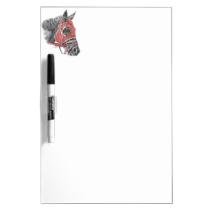 Race Horse Portrait Silks Dry Erase Board