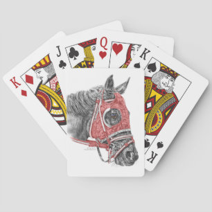 Race Horse Portrait Silks Poker Cards