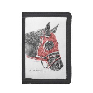 Race Horse Portrait Silks Trifold Wallet