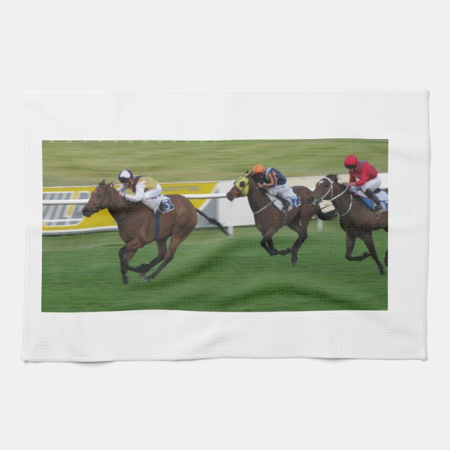 race horse, racing sports towel (Horizontal)