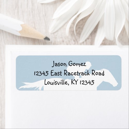 Race Horse Return Address Label