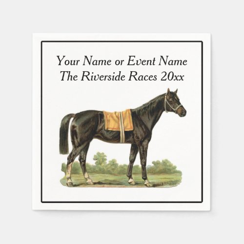 Race Horse Show Party Event Steeplechase Derby Fun Napkins