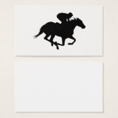 Race Horse Silhouette (Front & Back)