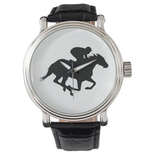 Race Horse Silhouette Watch