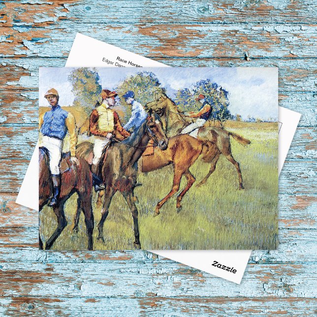 Race Horses Jockeys Postcard (Creator Uploaded)