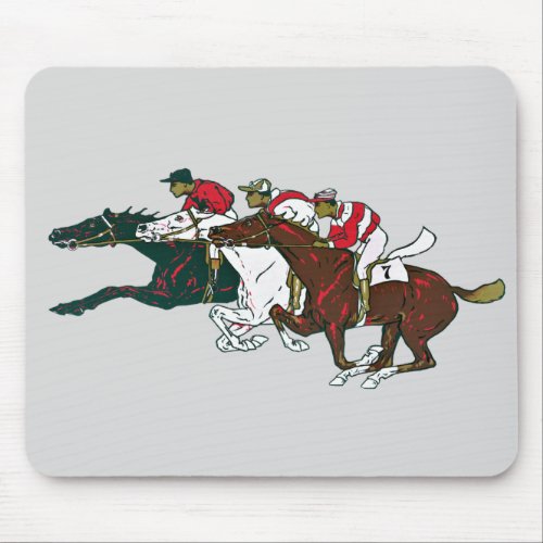 Race Horses Mouse Pad