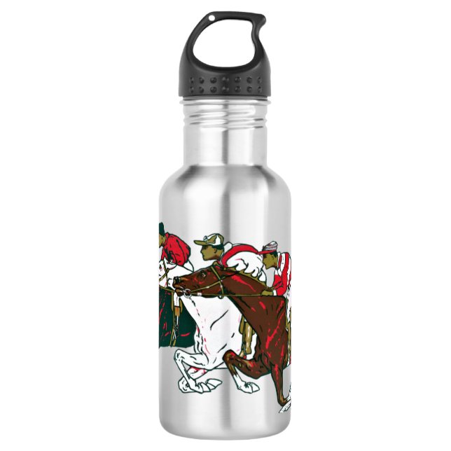 Race Horses water Bottle (Front)