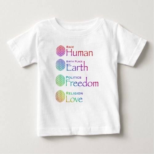 Race Human Birthplace Earth Politics Freedom  Baby T_Shirt