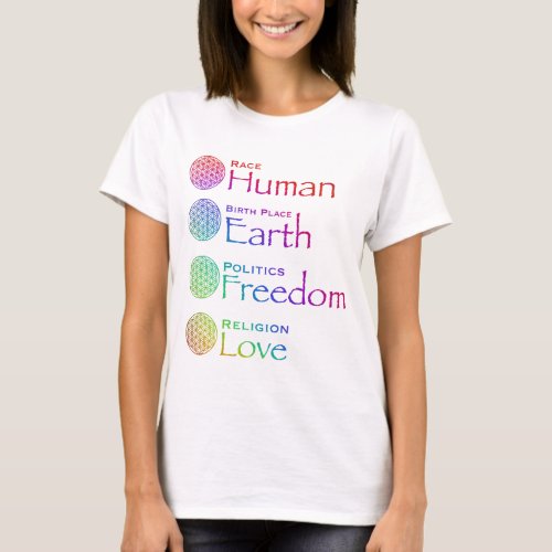 Race Human Birthplace Earth Politics Freedom  T_Shirt