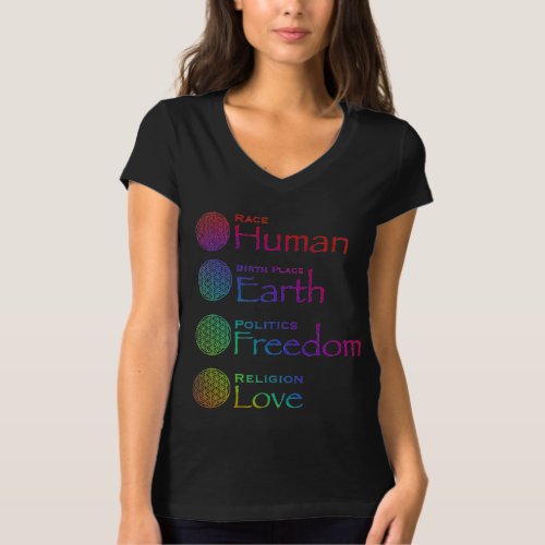 Race Human Birthplace Earth Politics Freedom   T_Shirt