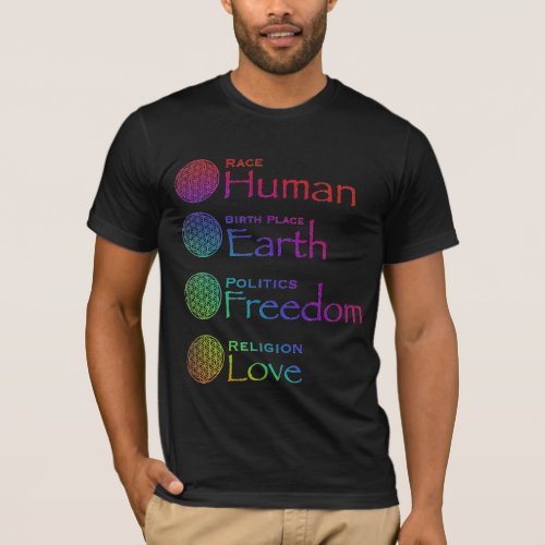 Race Human Birthplace Earth Politics Freedom  T_Shirt
