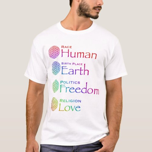 Race Human Birthplace Earth Politics Freedom  T_Shirt