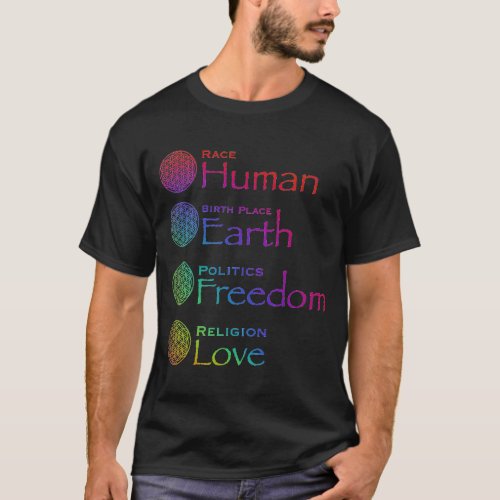 Race Human Birthplace Earth Politics Freedom  T T_Shirt