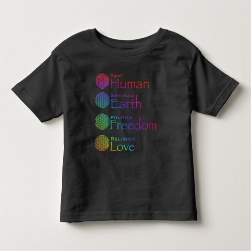 Race Human Birthplace Earth Politics Freedom   Toddler T_shirt