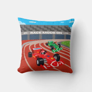 Race Mode On Throw Pillow