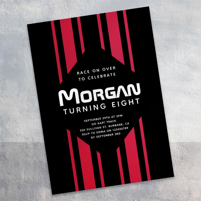 Race on Over Racing Cars Birthday Party Invitation (Creator Uploaded)