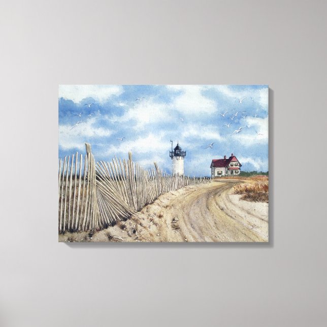 " Race Point Light" Stretched Canvas Print (Front)