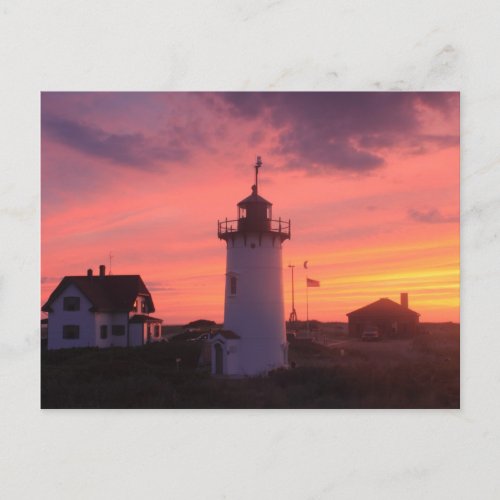 Race Point Lighthouse Cape Cod National Seashore Postcard