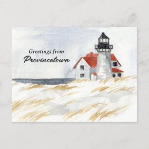 Race Point Lighthouse Provincetown Cape Cod Postcard