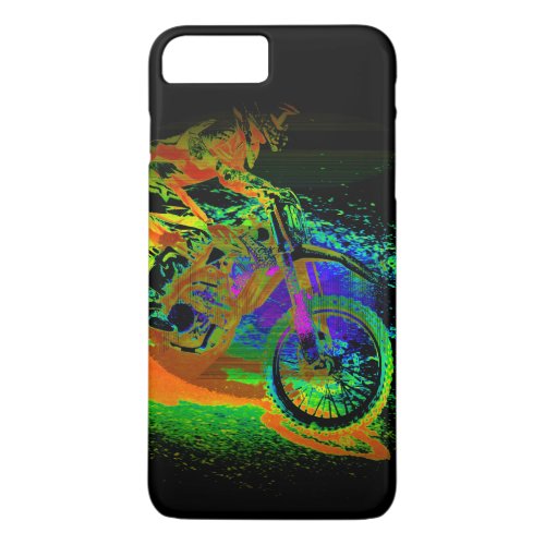 Race to the Finish _ Motocross Racer iPhone 8 Plus7 Plus Case