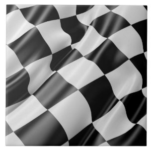 Race Track Flag Ceramic Tile