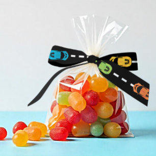 Race Track Race Car Satin Ribbon