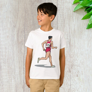 Race Walker Athlete Sports Runner in Motion T-Shirt