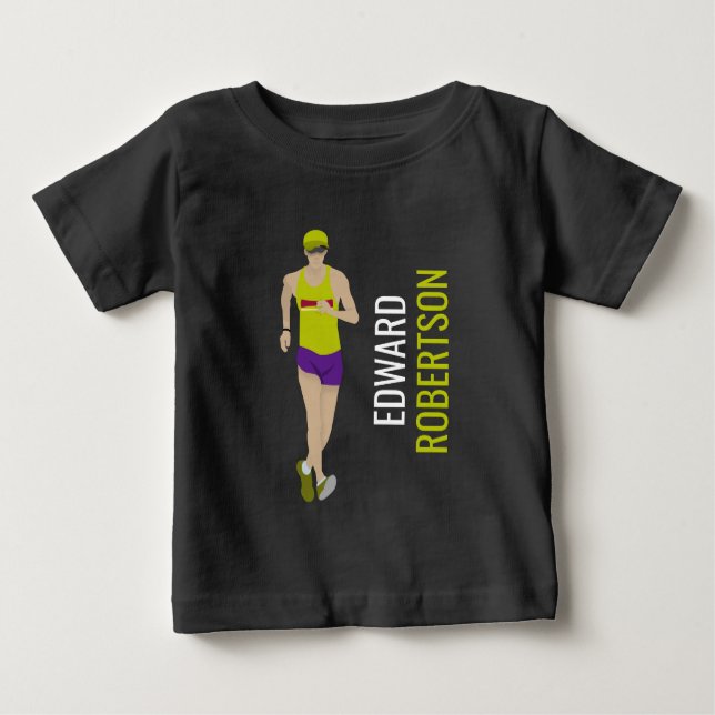 Race Walking Baby T-Shirt (Front)