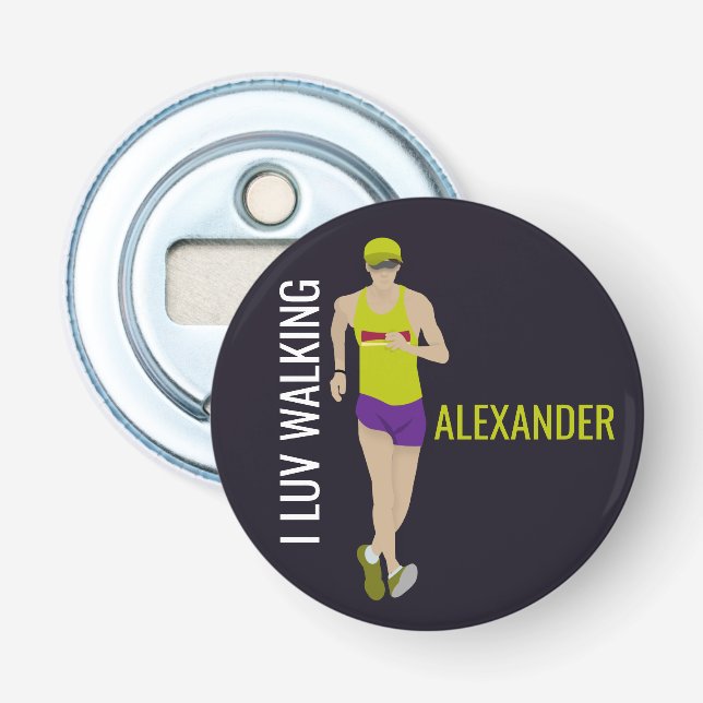 Race Walking Bottle Opener (Front)