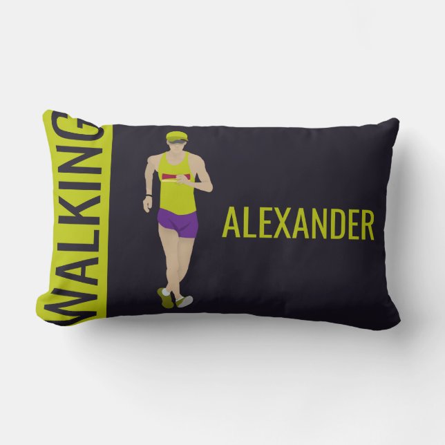 Race Walking Lumbar Pillow (Front)