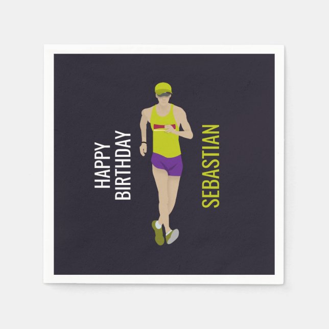 Race Walking Napkins (Front)