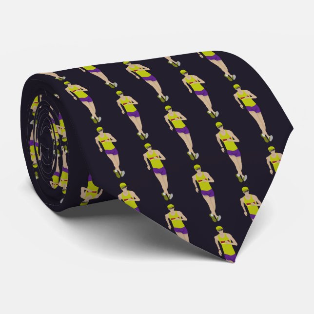 Race Walking Neck Tie (Rolled)