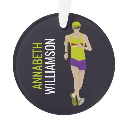 Race Walking Ornament