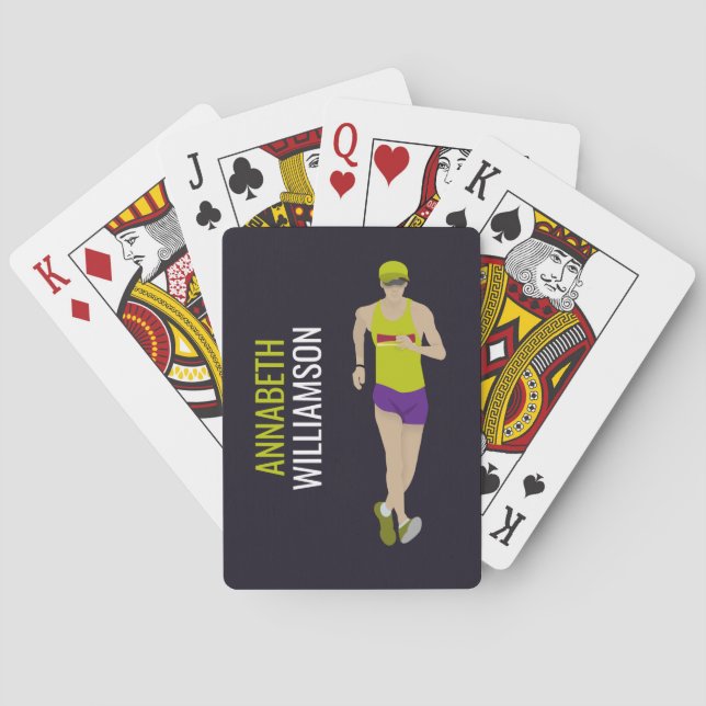 Race Walking Poker Cards (Back)