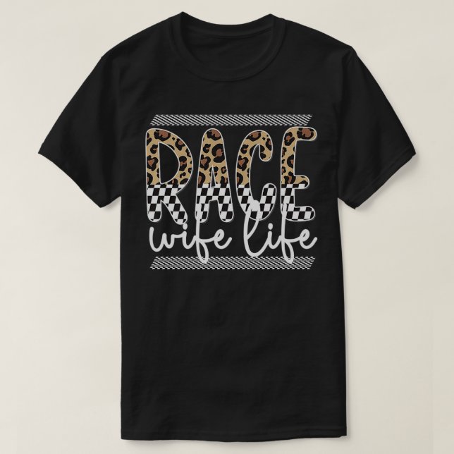 Race Wife Life Proud Race Wife Of A Racer japanese T-Shirt (Design Front)