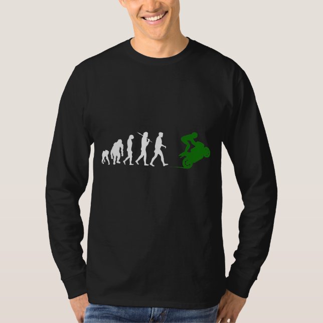 Race with the motorcycle Moto GP bikers T-Shirt (Front)