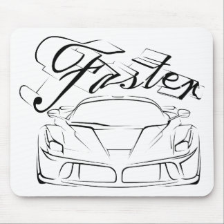 Racecar in tribals mouse pad
