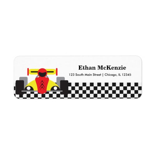 Racecar Label