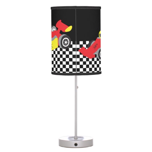 Racecar room table lamp (Back)