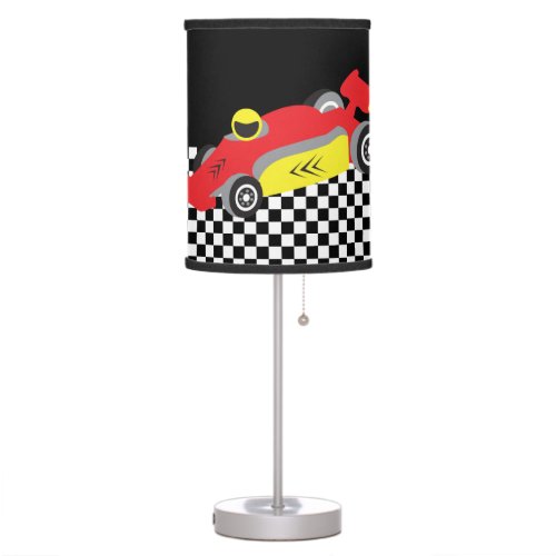 Racecar room table lamp