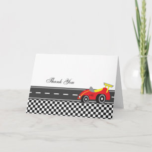Racecar Thank You Card