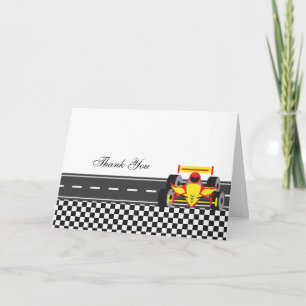 Racecar Thank You Card