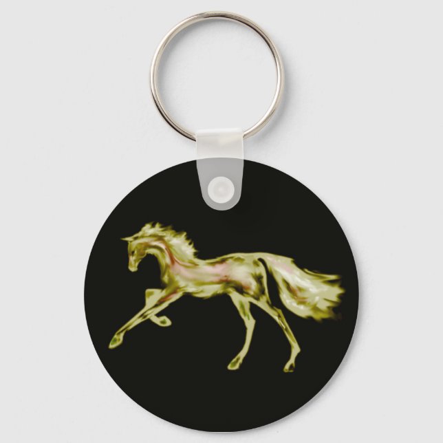 Racehorse Greats ~ Metallic Deco Keychain (Front)
