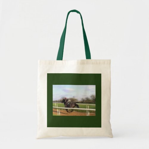 Racehorse Running Tote Bag