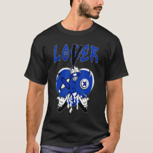 Racer Blue 5s To Match Loser Lover Heart 5 Racer B T-Shirt